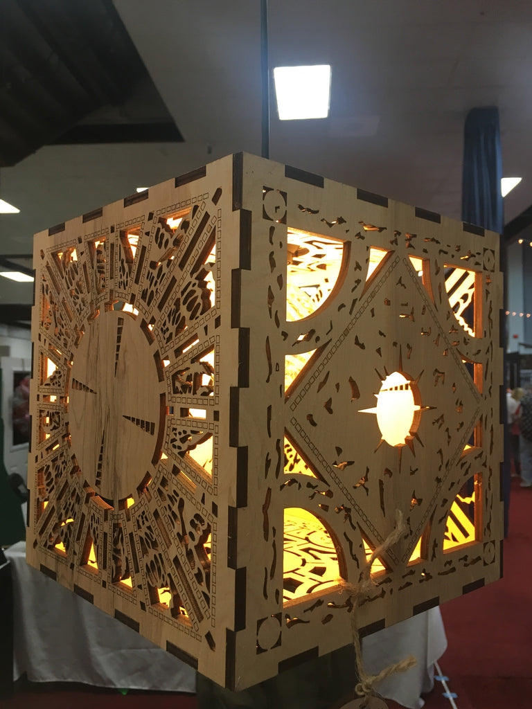 Hellraiser Lament Cube - Hanging Light - Etch Pros.. Laser Craft Studios