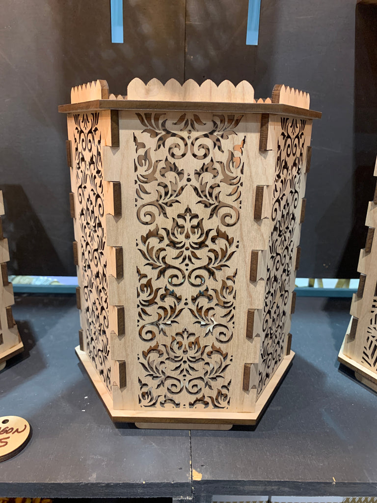 Filigree 2 hex - Etch Pros.. Laser Craft Studios