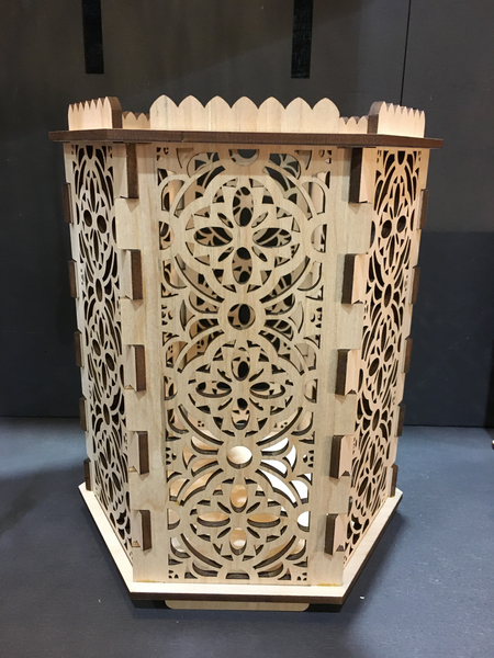 Hexagon Pillar Candle Holders