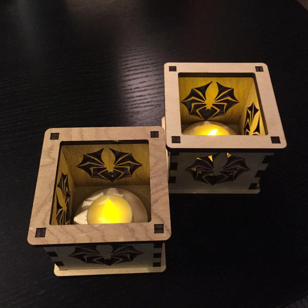 Spider - Tea Light Holder - Etch Pros.. Laser Craft Studios