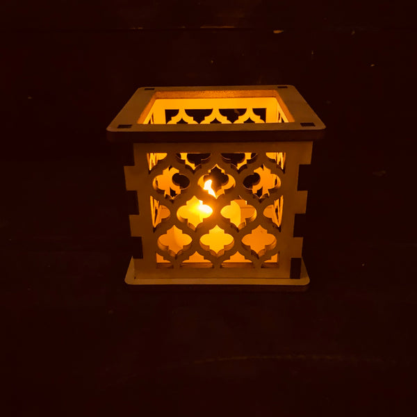 Moroccan Trellis Quatrefoil - Tea Light Holder.