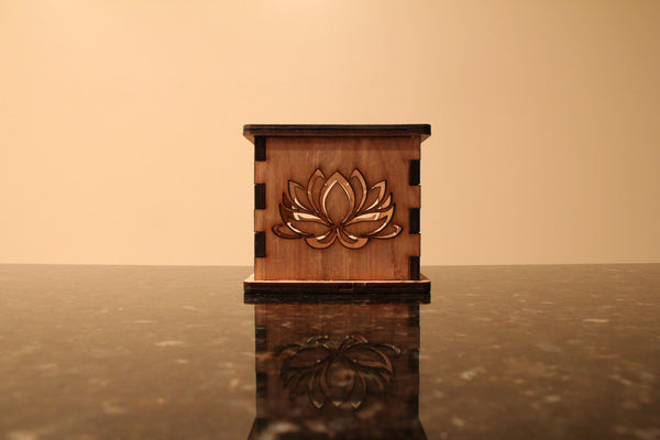 Lotus Flower Outline - Tea Light Holder - Etch Pros.. Laser Craft Studios