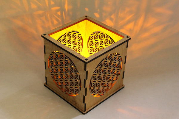 Flower of Life - Candle Holder - Etch Pros.. Laser Craft Studios