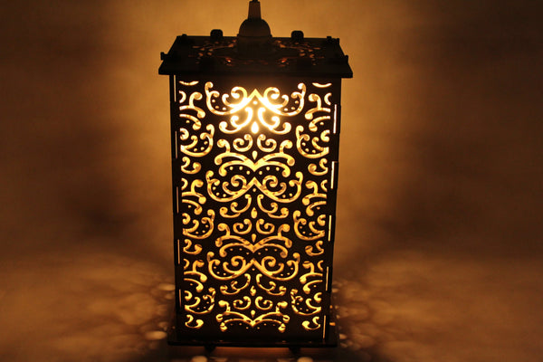 Filigree Patterned Lantern - Etch Pros.. Laser Craft Studios