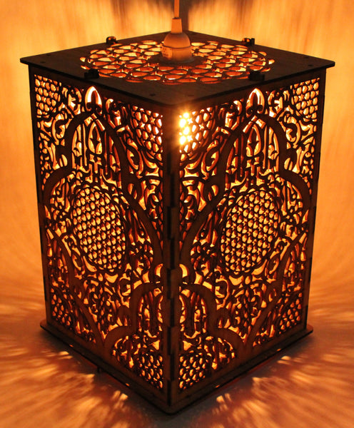 Moroccan/Islamic Patterned Lantern Large - Etch Pros.. Laser Craft Studios